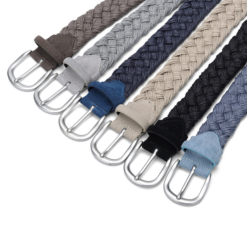Neutral wax rope cotton rope woven belt